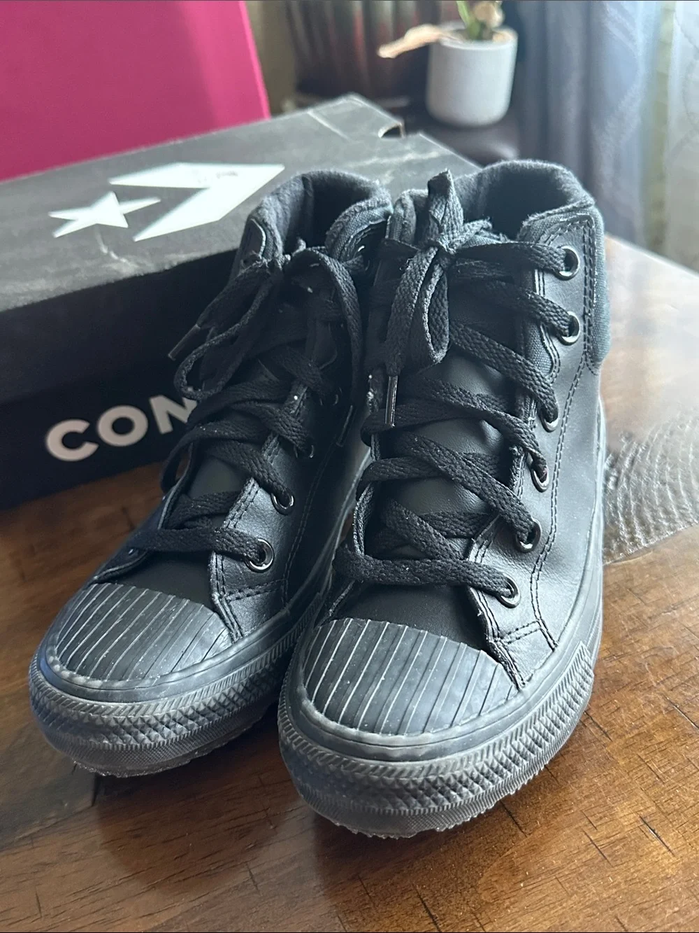 Converse Kids Black High-Top Sneakers